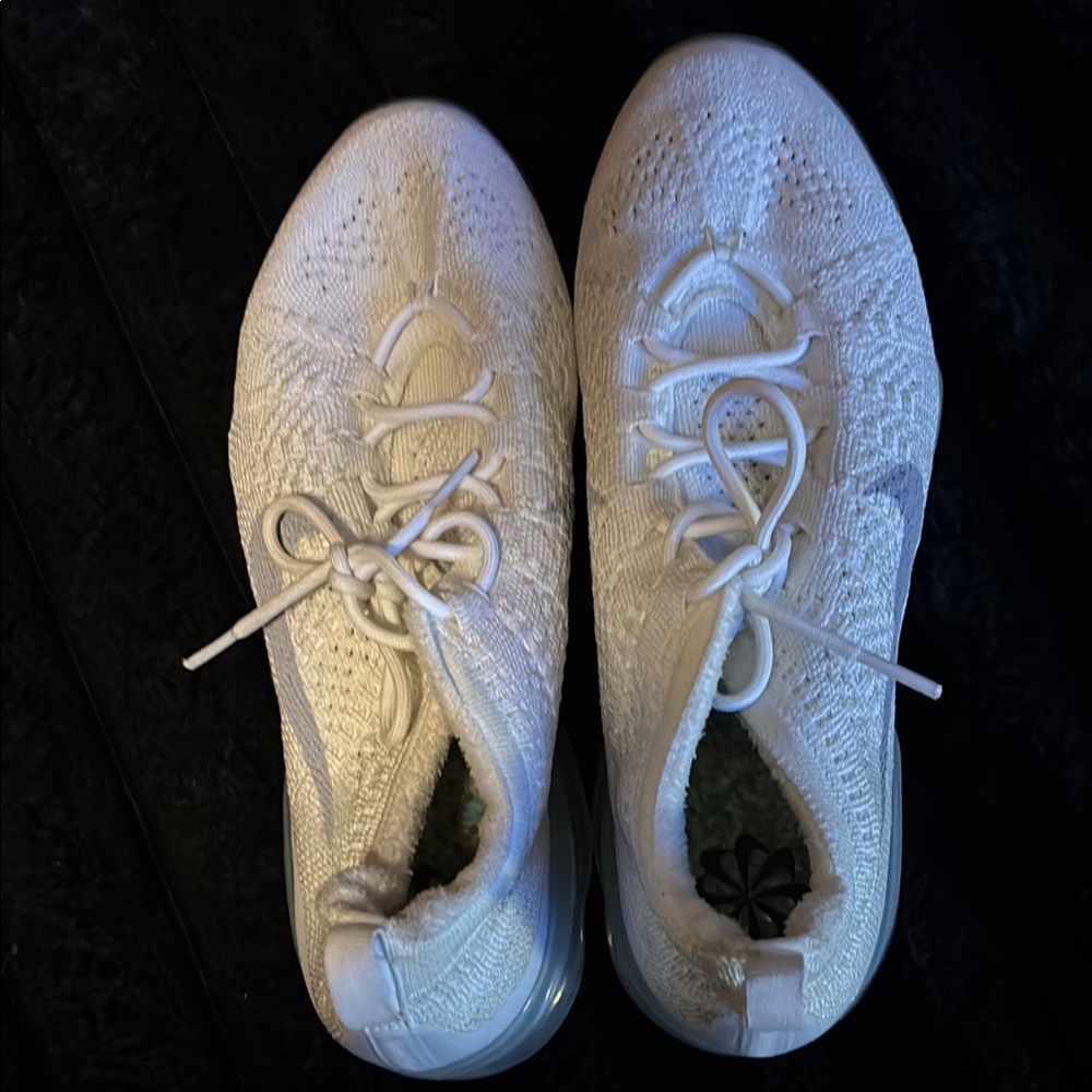 Women's White Knit Sneakers